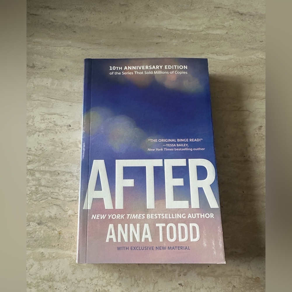 After- Anna Todd -paperback book-sprayed edges